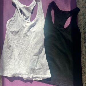 🖤 💋🤍 Basic Racerback Tank Tops - White & Black 🖤 💋🤍